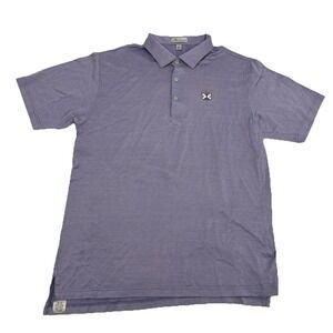 Peter Millar Shirt‎ Men's XL Lavender Geometric Performance Kinloch Golf Club